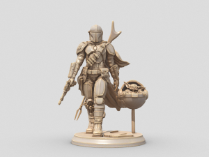 The Mandalorian Starwars 3D Print Model