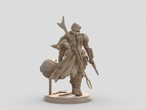 The Mandalorian Starwars 3D 打印模型