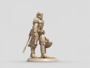 The Mandalorian Starwars 3D Print Model