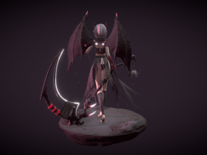 Dragon Girl Anime Modèle 3D