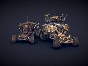 Sci-Fi Buggies 3D Model