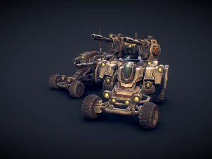 Sci-Fi Buggies 3D Model