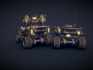 Sci-Fi Buggies 3D Model