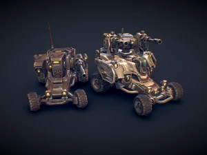 Sci-Fi Buggies 3D Model
