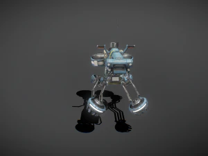 Sci-fi Hover bike Low-poly Low-poly 3D Model