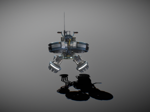 Sci-fi Hover bike Low-poly Low-poly 3D 模型