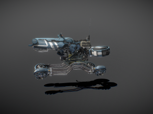 Sci-fi Hover bike Low-poly Low-poly 3D 模型