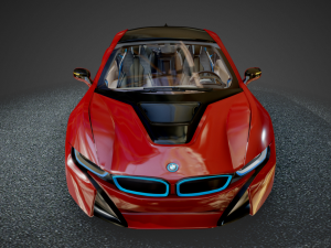 The i8 B-MW Protonic Red Edition 2016 3D-Modell