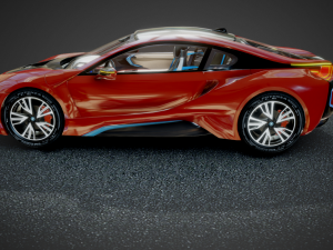 The i8 B-MW Protonic Red Edition 2016 Modello 3D