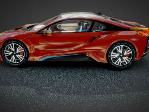 The i8 B-MW Protonic Red Edition 2016 3D Model