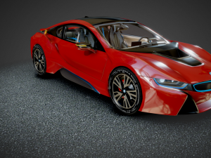 The i8 B-MW Protonic Red Edition 2016 Modello 3D