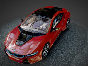 The i8 B-MW Protonic Red Edition 2016 3D Model