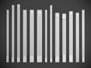 150 pilasters collection kitbash Modelo 3D