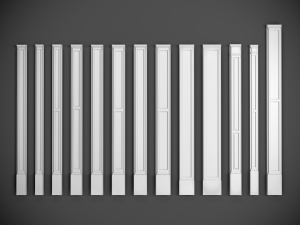 150 pilasters collection kitbash Modelo 3D