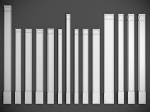 150 pilasters collection kitbash Modelo 3D