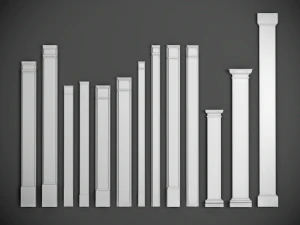 150 pilasters collection kitbash 3D Model