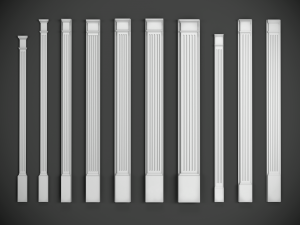 150 pilasters collection kitbash Modelo 3D