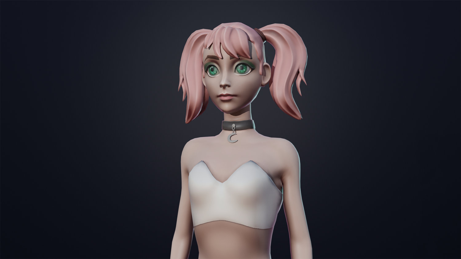 Stylized Cyberpunk 3D Animated Character in Characters - UE