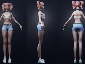 Stylized 3D character 3D Model