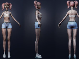 Stylized 3D character 3D Model