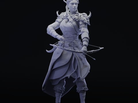 WOMAN VIKING 3D Print Model
