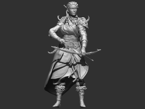 WOMAN VIKING 3D Print Model