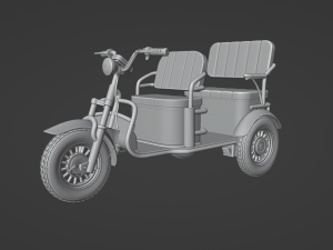 3D Electronic Auto-Rickshaw 3D Model