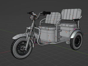 3D Electronic Auto-Rickshaw 3D Model