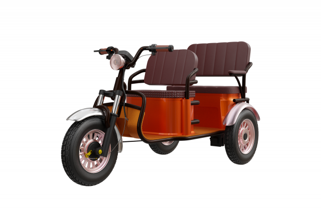 3D Electronic Auto-Rickshaw 3D Model .c4d .max .obj .3ds .fbx .stl .blend 