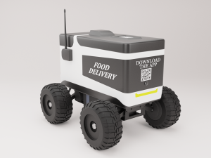 Food Delivery Robot 3D Model