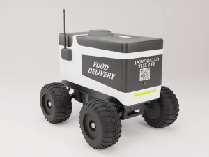 Robot dostarczający jedzenie Model 3D