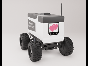 Food Delivery Robot Modelo 3D