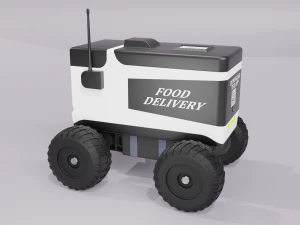 Food Delivery Robot 3D Model