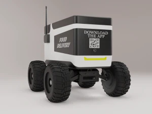 Food Delivery Robot 3D Model