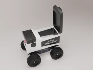Food Delivery Robot 3D Model