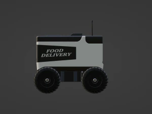 Food Delivery Robot 3D Model