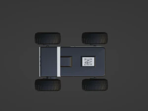 Food Delivery Robot 3D Model