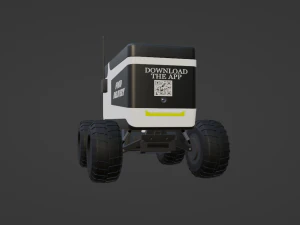 Food Delivery Robot 3D Model