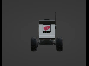 Food Delivery Robot 3D Model