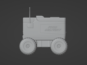 Food Delivery Robot Modelo 3D