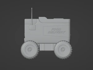 Food Delivery Robot 3D Model