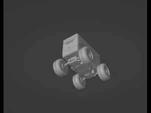 Food Delivery Robot 3D Model