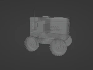 Food Delivery Robot 3D Model