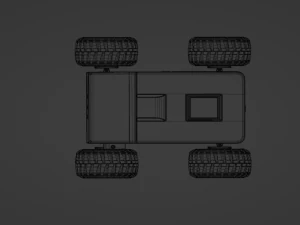 Food Delivery Robot 3D Model