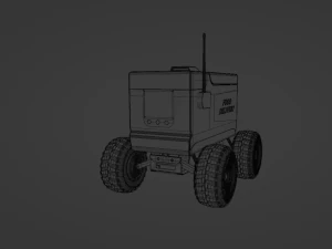 Food Delivery Robot 3D Model