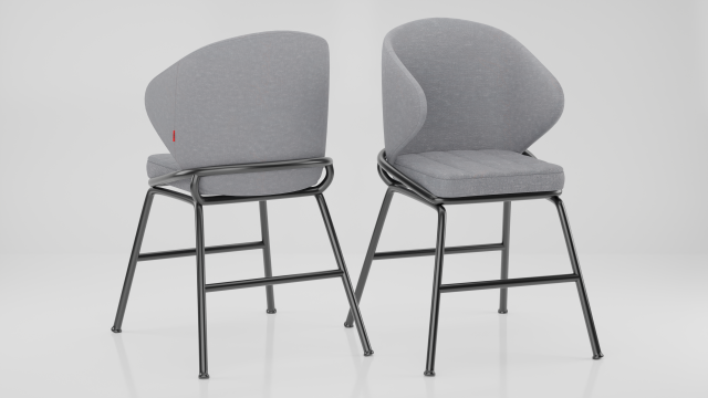 Eichholtz Kinley furniture chair Model 3D .c4d .max .obj .3ds .fbx .stl .blend 