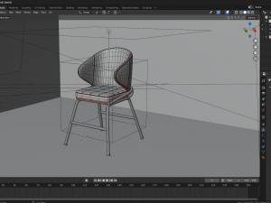 Eichholtz Kinley furniture chair Model 3D