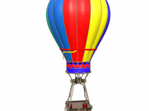 Hot Air Balloon Low-poly 3D Модель