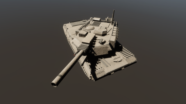 KB05 Heavy Armored SciFi Tank 3D Модель .c4d .max .obj .3ds .fbx .stl .blend 