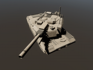 KB05 Heavy Armored SciFi Tank 3D Model